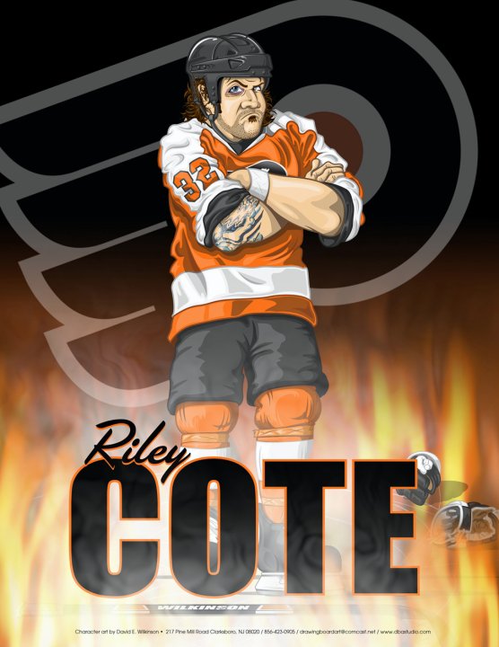Flyers Enforcer Riley Cote By David E. Wilkinson