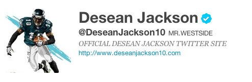 DeSean Twitter screenshot