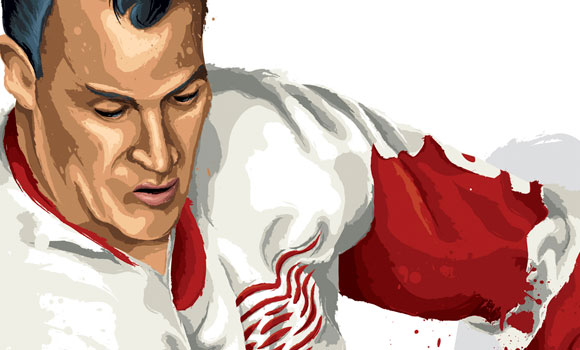 "Mr Hockey" Gordie Howe [detail] by David E. Wilkinson
