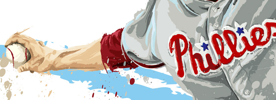 Philadelphia Phillies Pitcher Roy Halladay by David E. Wilkinson